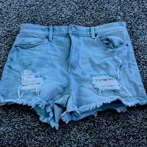 Mudd High-Rise jean shorts